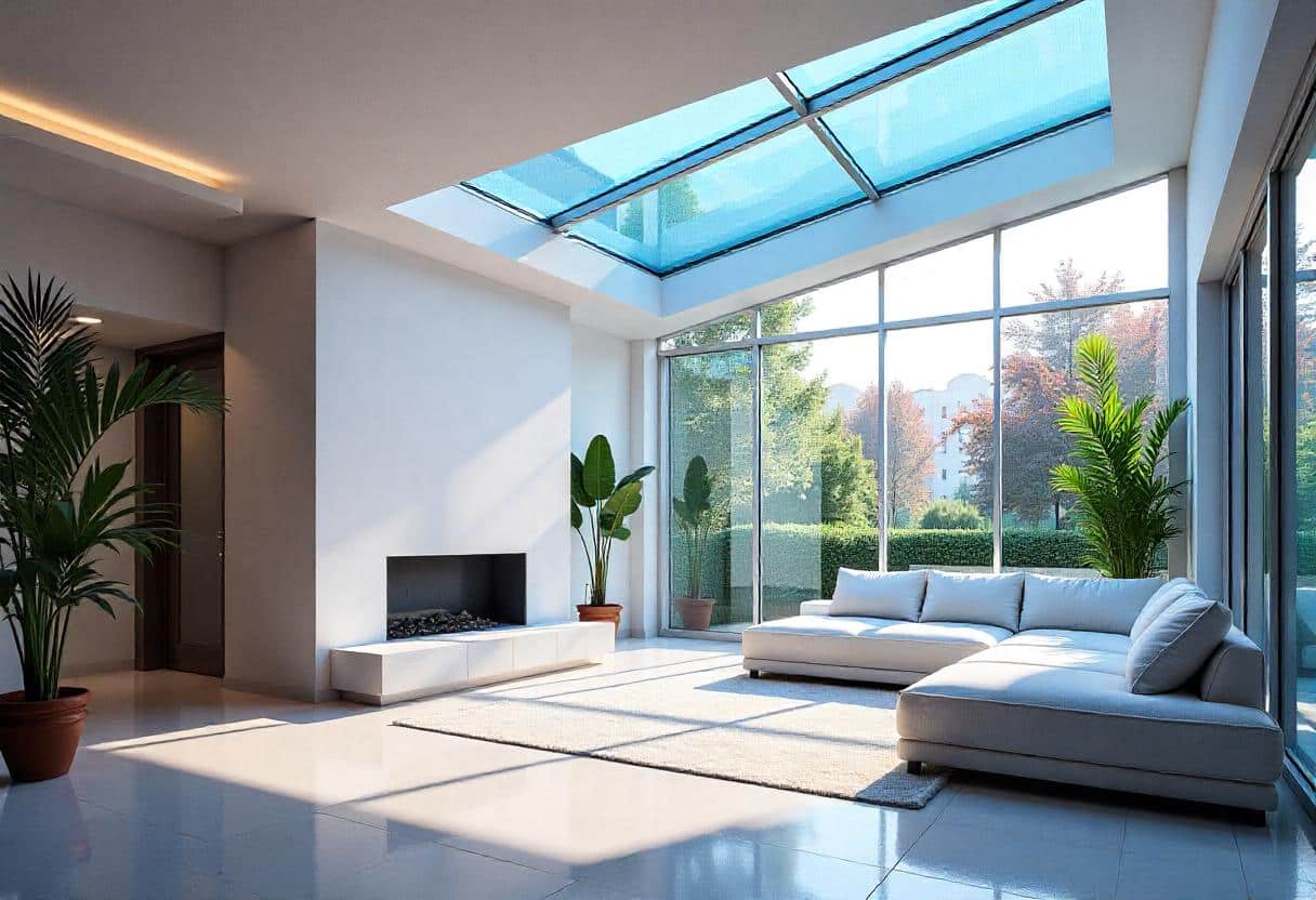 verrière 1 pente traverse et meneau