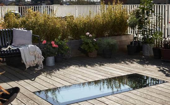 lanterneau piétonnable verrière de toit terrasse