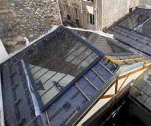 verrièere de toit sur mesure double versants