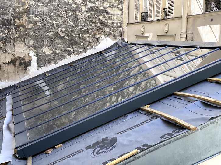 verrière de toit sur mesure 1 pente