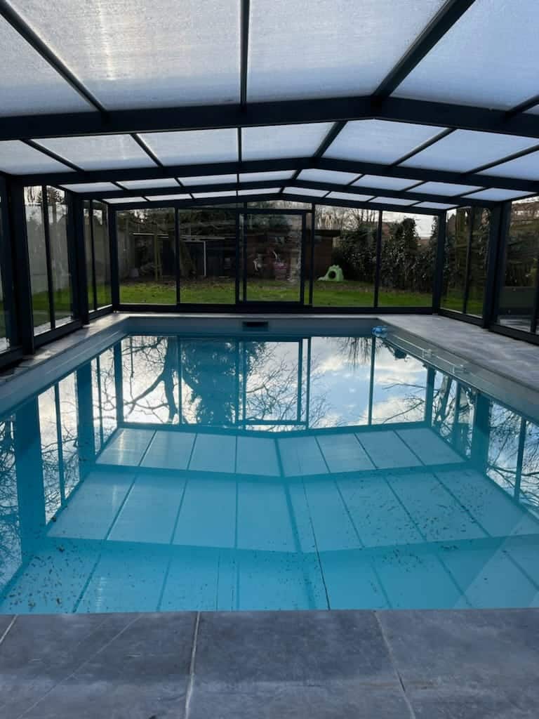 Véranda de piscine abri de piscine